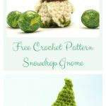Snowdrop Gnome Ornament Free Crochet Pattern