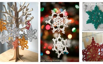 Snowflake Christmas Ornaments Free Crochet Pattern