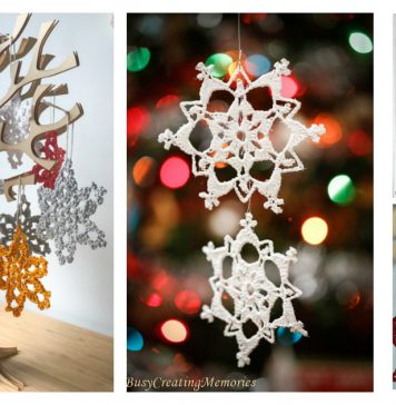 10+ Snowflake Christmas Ornaments Free Crochet Patterns