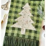 The Plaid Christmas Tree Wall Hanging Free Crochet Pattern