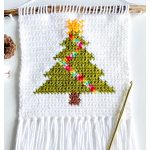 The Teeny Weanie Christmas Tree Wall Hanging Free Crochet Pattern