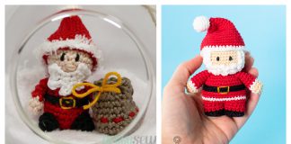 Tiny Santa Free Crochet Pattern
