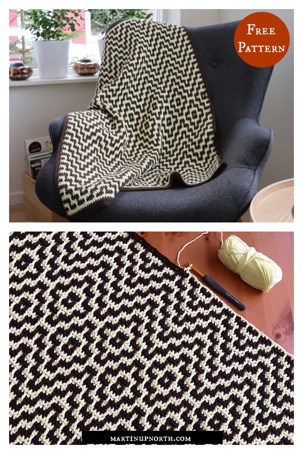 Two Steps Beyond Blanket Free Crochet Pattern
