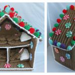 Amazing Candy Cottage Gingerbread House Free Crochet Pattern