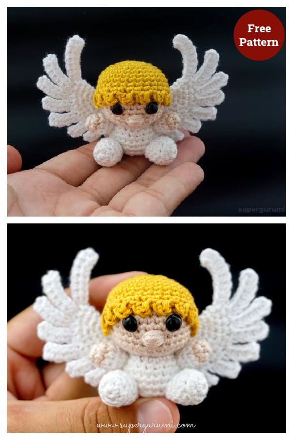Amigurumi Angel Keychain Free Crochet Pattern 