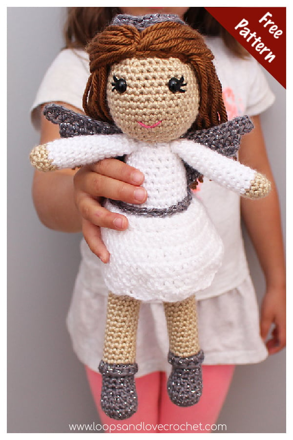 Amigurumi Christmas Angel Doll Free Crochet Pattern 