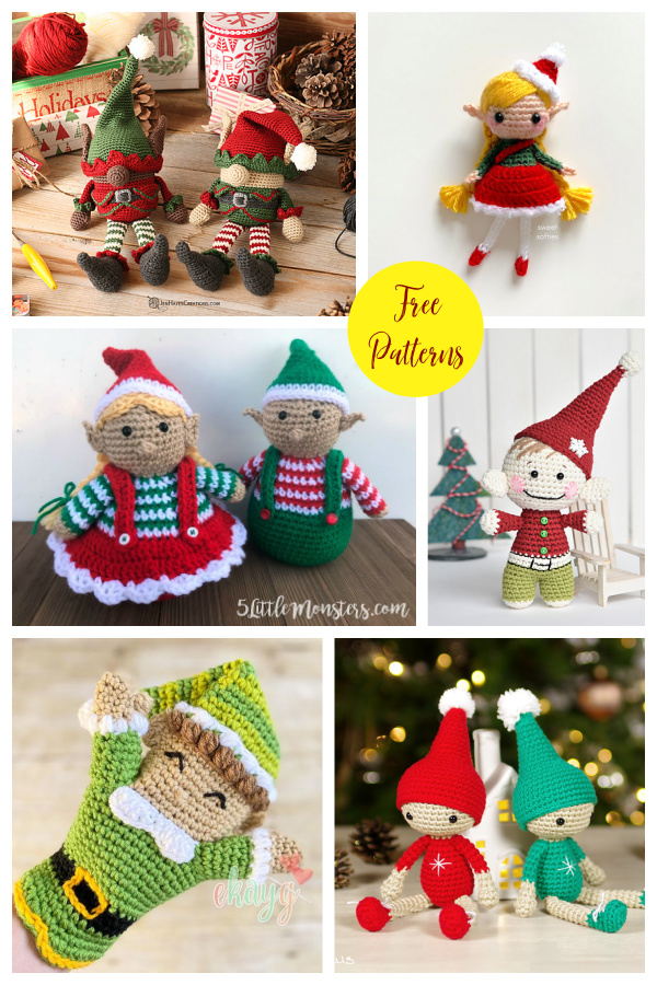 Amigurumi Christmas Elf Free Crochet Pattern 