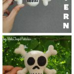 Amigurumi Halloween Skull Ornament Crochet Pattern