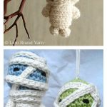 Amigurumi Mummy Ornament Free Crochet Pattern