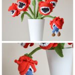 Bouquet of Man-eating Plants Crochet Pattern