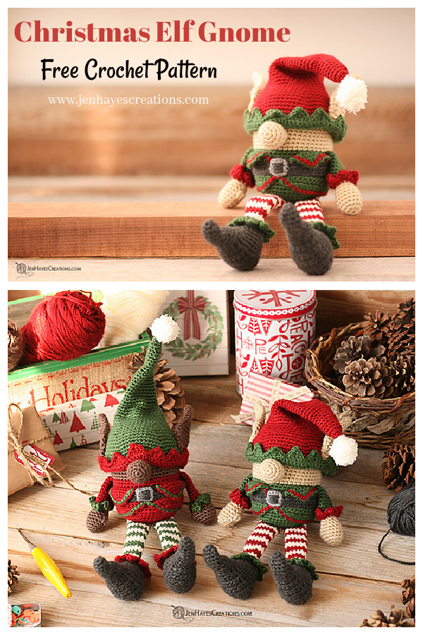 Christmas Elf Gnome Free Crochet Pattern