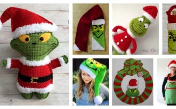 Christmas Grinch Free Crochet Pattern and Paid