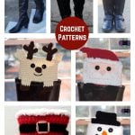 Christmas Holiday Boot Cuffs Free Crochet Pattern and Paid