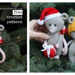 Christmas Mouse Free Crochet Pattern