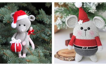 Christmas Mouse Free Crochet Pattern
