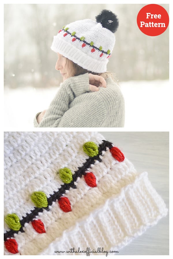 Christmas Vacation Beanie Hat Free Crochet Pattern