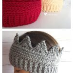 Crown Ear warmer Free Crochet Pattern and Video Tutorial