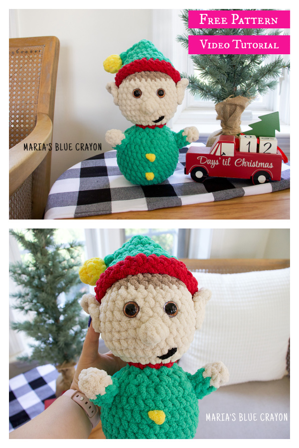 Elf Plushie Free Crochet Pattern and Video Tutorial