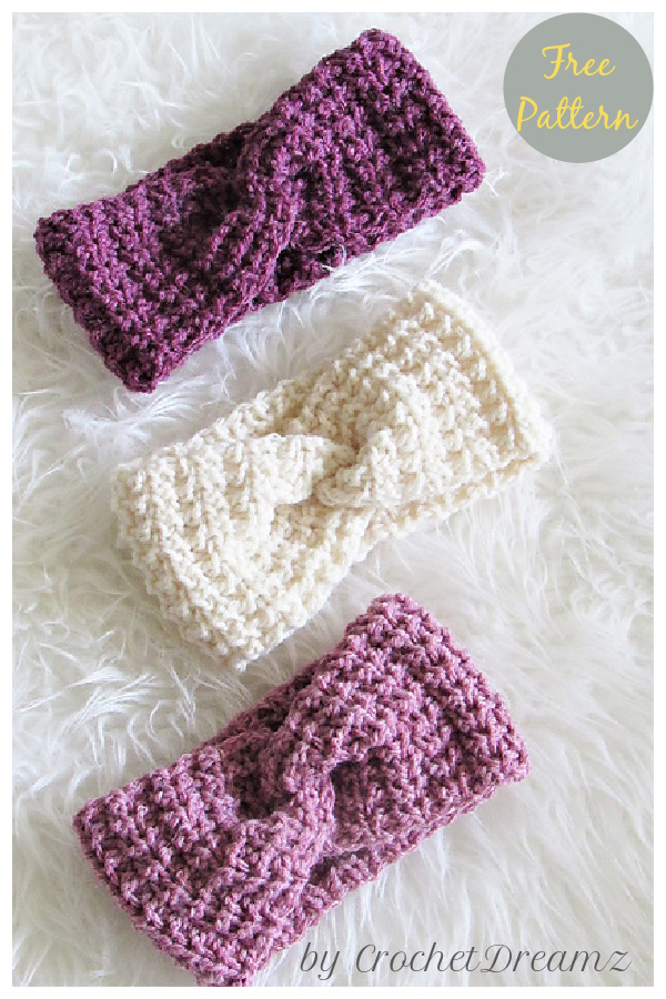 Eva Ear Warmer Free Crochet Pattern