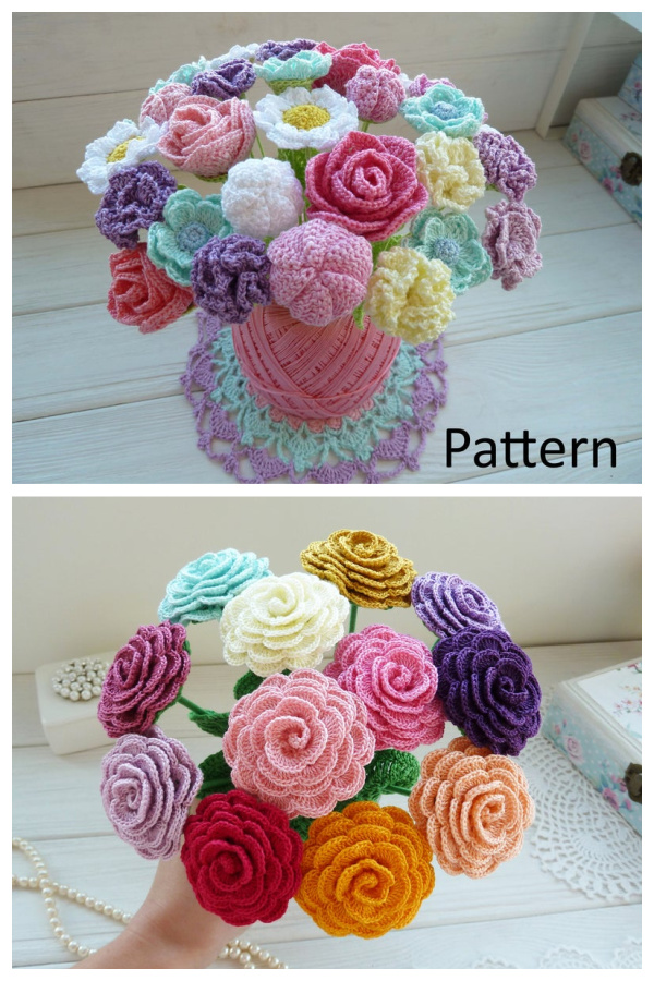 Flower Bouquet Crochet Pattern