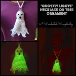 Ghostly Lights Tree Ornament Free Crochet Pattern