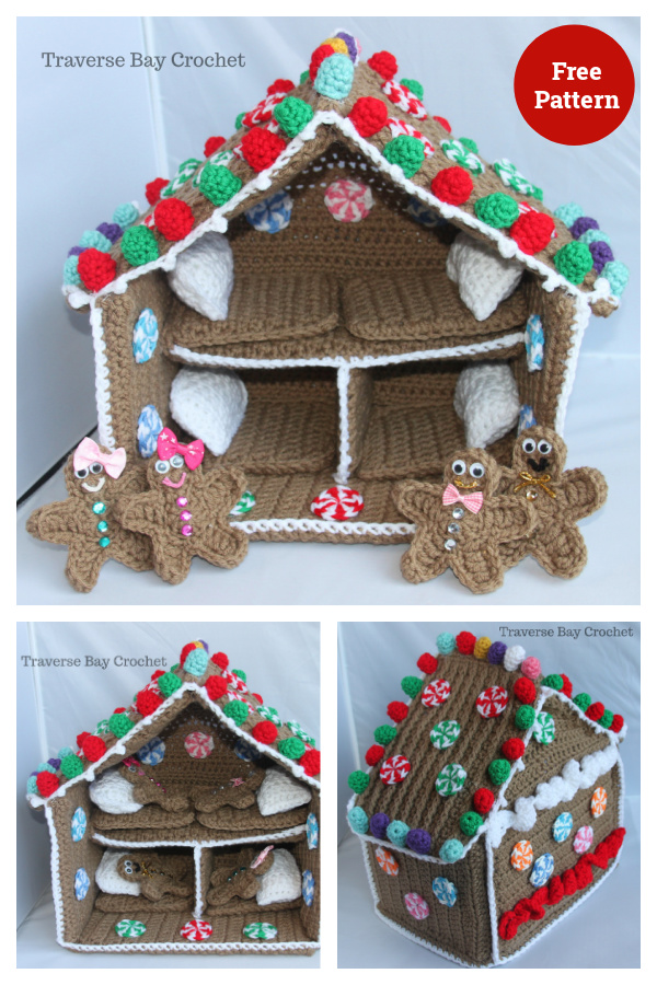 Gingerbread Playhouse Free Crochet Pattern