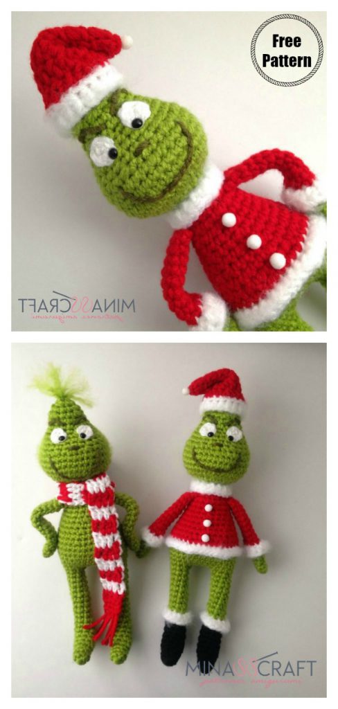 Christmas Grinch Free Crochet Pattern And Paid Crochet Patrones | My