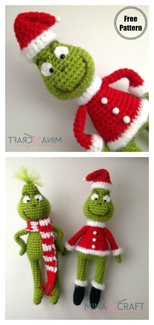 10 Christmas Grinch Free Crochet Pattern And Paid