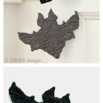 Halloween Bat Ornaments Free Crochet Pattern