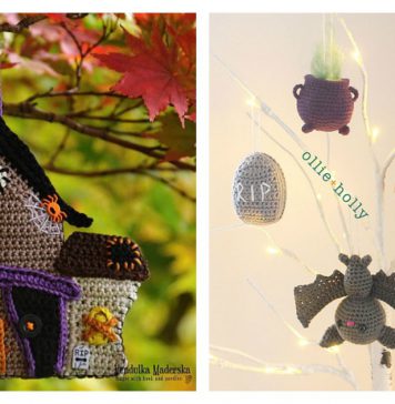 Halloween Ornaments Free Crochet Pattern and Paid