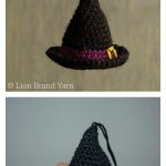 Halloween Witch Hat Ornament Free Crochet Pattern