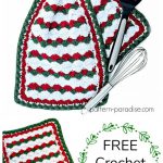 Holiday Helper Dish Towel Free Crochet Pattern