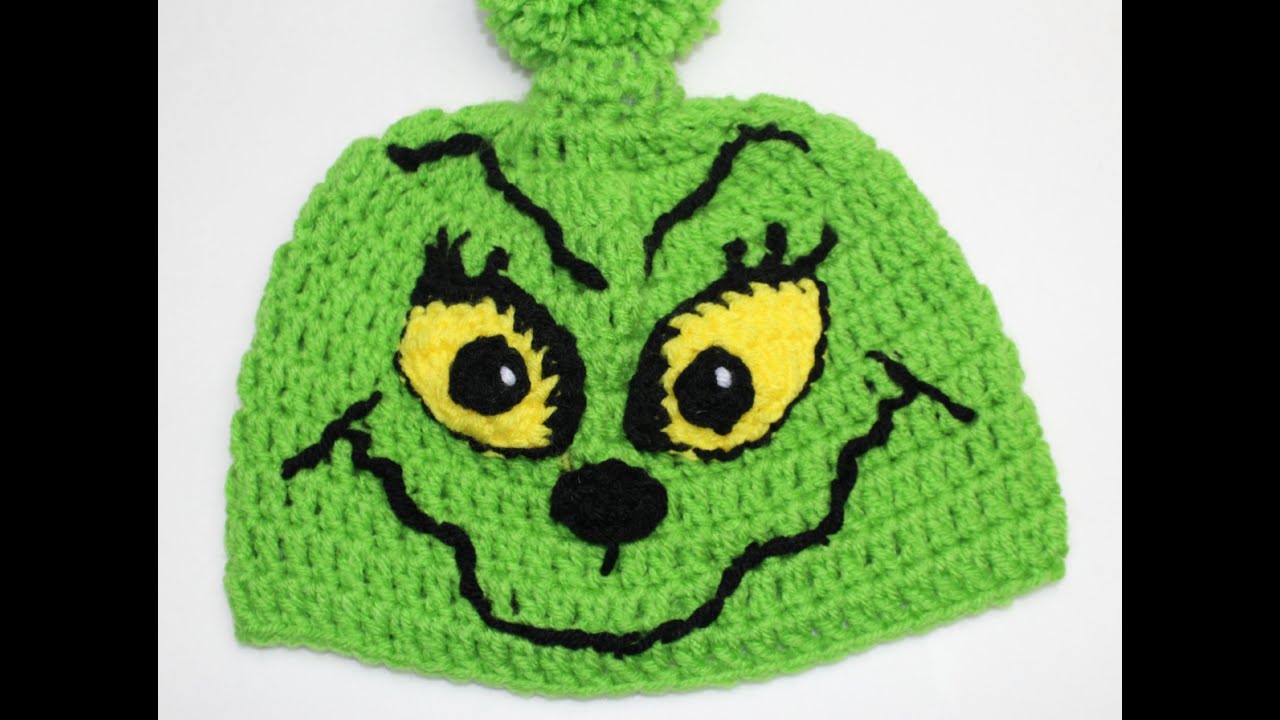 How to Crochet Grinch Inspired Christmas Hat