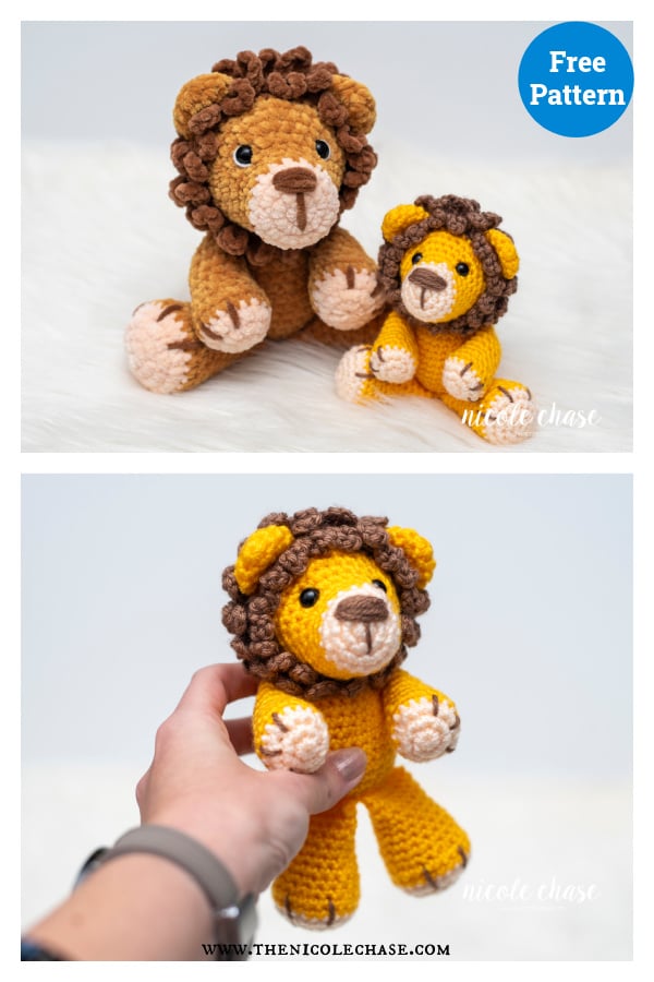 Landon the Lion Free Crochet Pattern