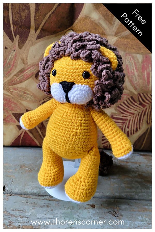 Lazlo the Lion Amigurumi Free Crochet Pattern