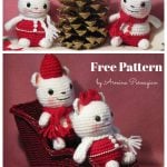 Mr & Mrs Christmas Mouse Free Crochet Pattern