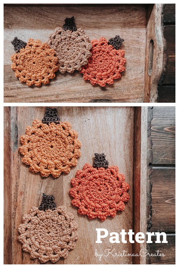 Pumpkin Coaster Crochet Pattern 