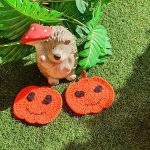 Pumpkin Coaster Free Crochet Pattern