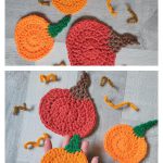 Pumpkin Coasters Free Crochet Pattern