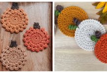 Pumpkin Coasters Free Crochet Pattern