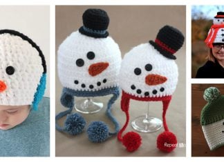 Snowman Hat Free Crochet Pattern