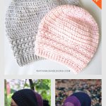 Star Stitch Beanie Easy Slouchy Hat Free Crochet Pattern