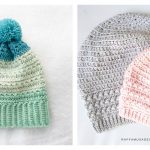 Star Stitch Beanie Hat Free Crochet Pattern