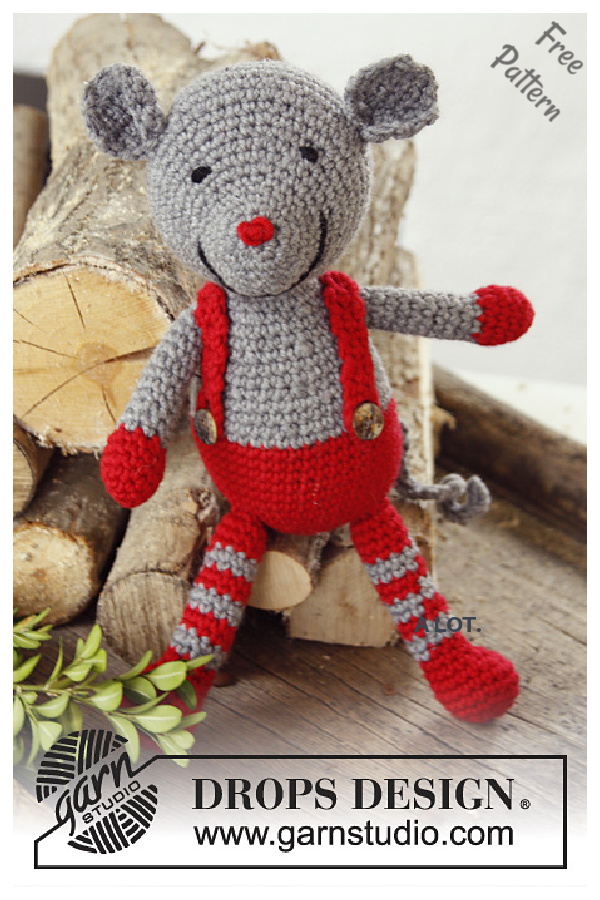 Stuart Little Christmas Mouse Free Crochet Pattern