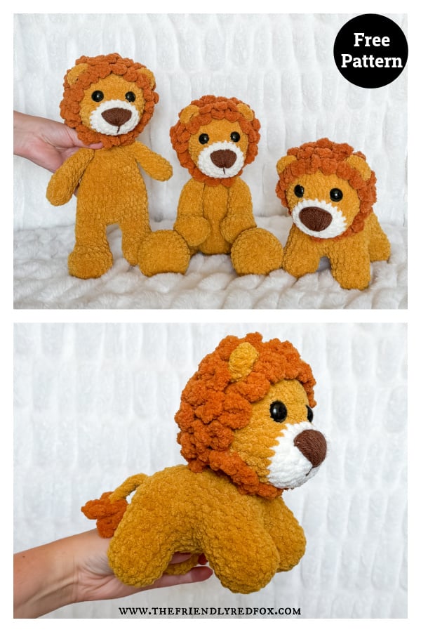 The Friendly Mix & Make Lion Free Crochet Pattern