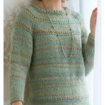 Tunisian Star Stitch Pullover Sweater Free Crochet Pattern