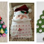 8 Advent Countdown Calendar Crochet Pattern Free and Paid