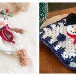 8 Snowman Lovey Crochet Patterns