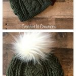 Braided Cable Beanie Hat Free Crochet Pattern