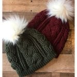 Braided Cable Beanie Hat Free Crochet Pattern and Video Tutorial